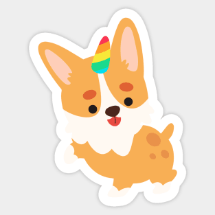 Happy Corgi Sticker